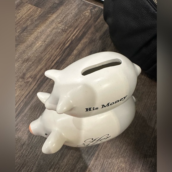 Vintage His and More Hers Piggy 🐷 Bank - Picture 4 of 5